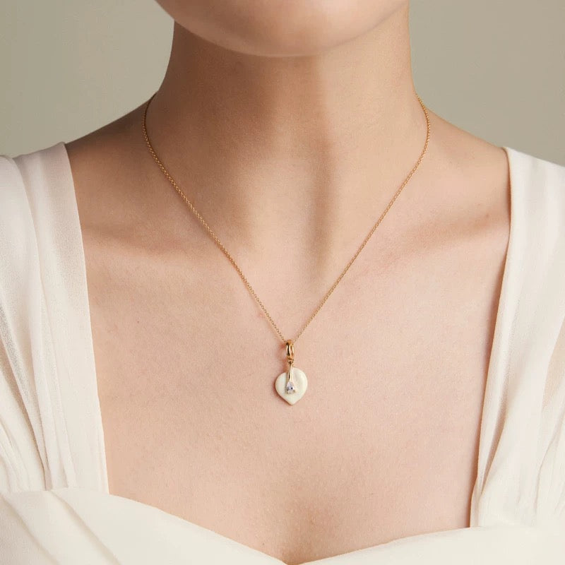 Calla Lily Pendant Necklace