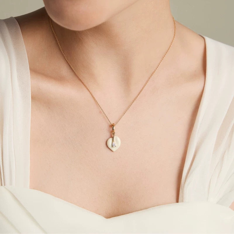 Calla Lily Pendant Necklace