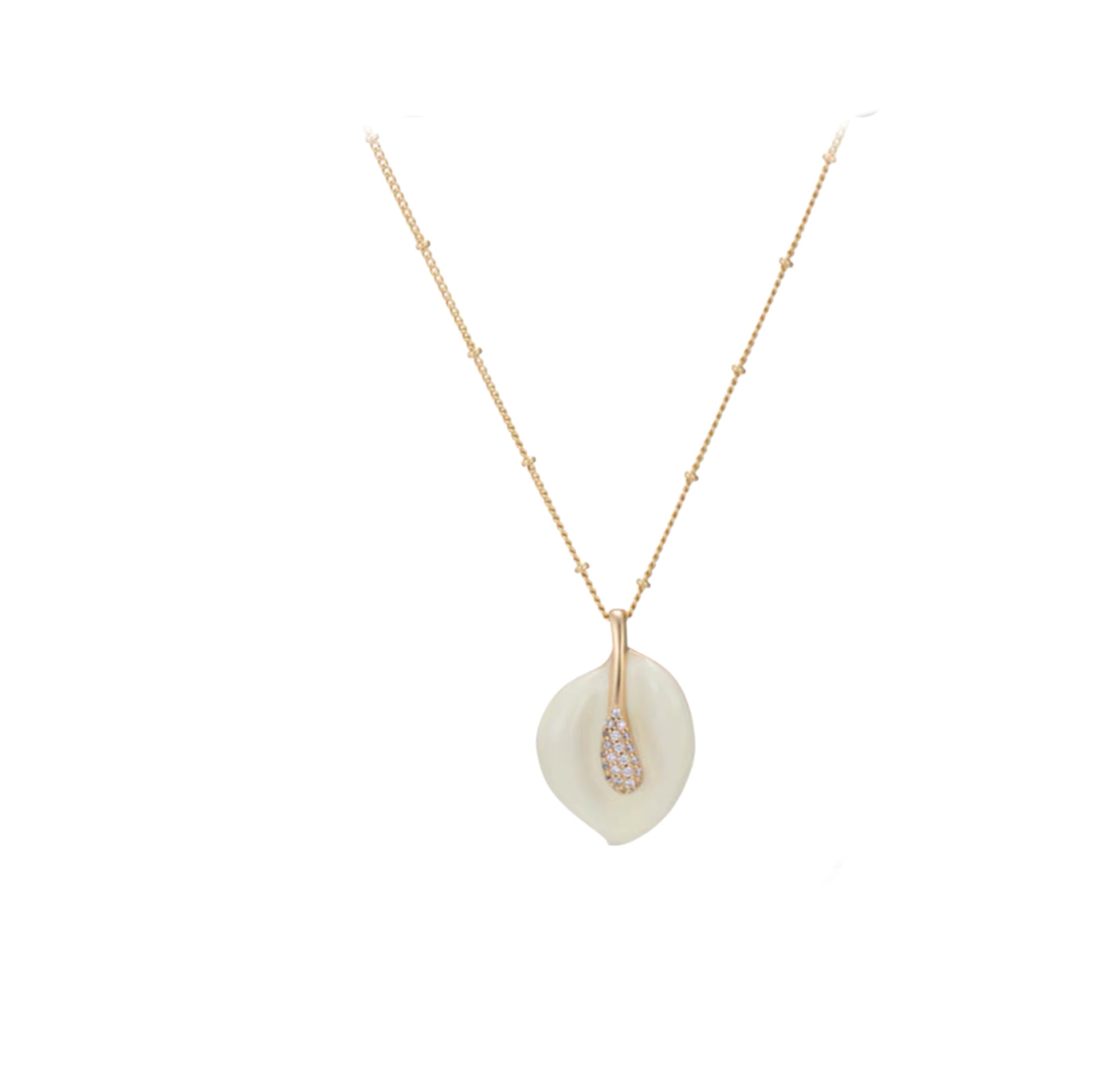Calla Lily Bead Pendent