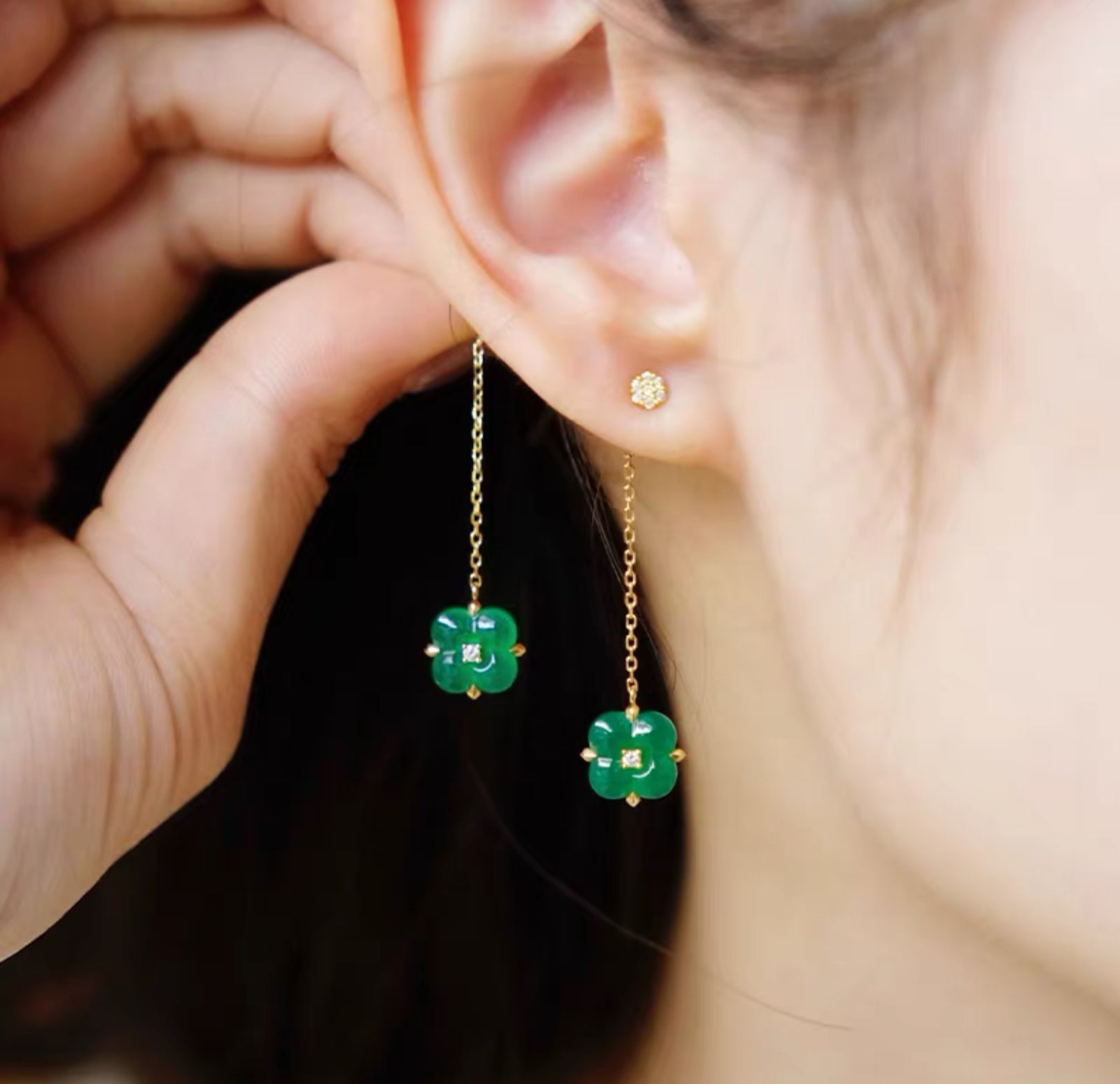 Blossom of Grace Drop Earrings