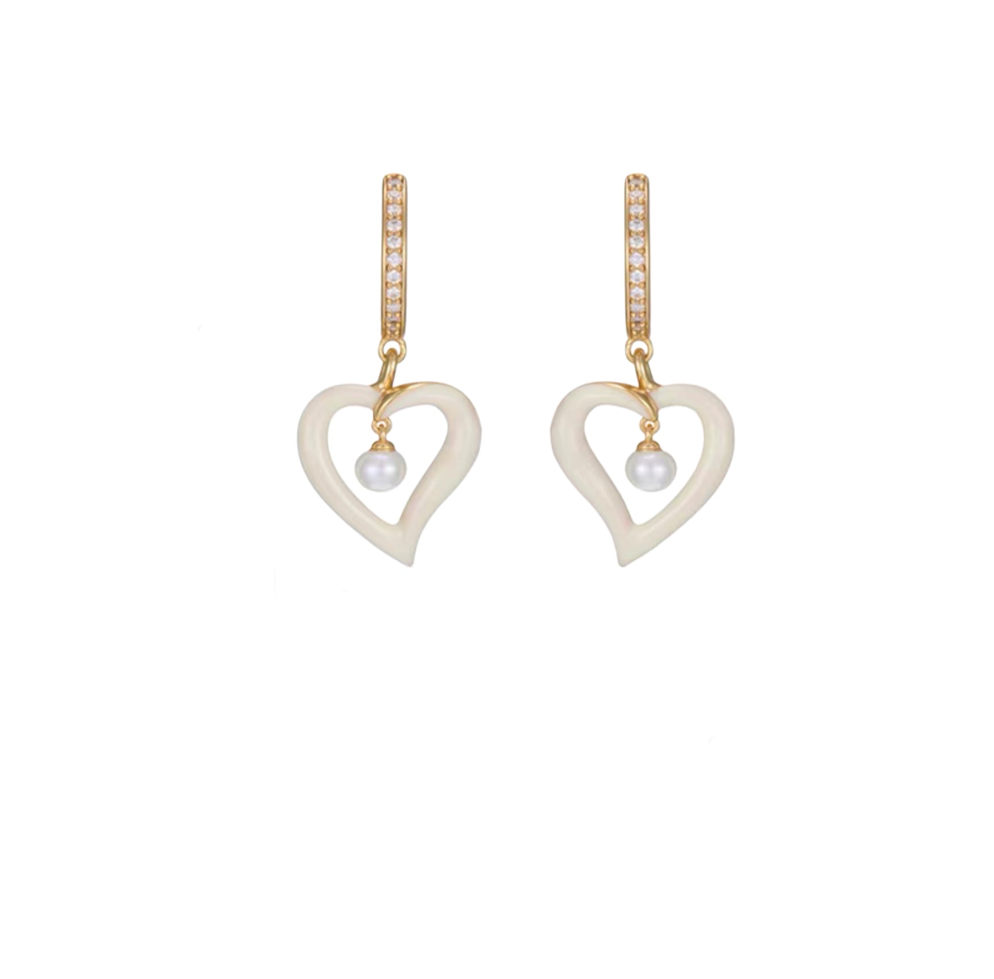 Lily heart Earrings